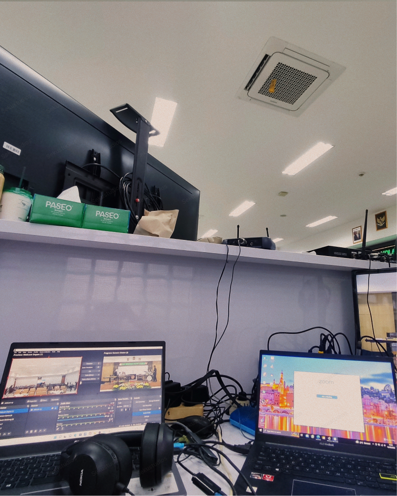 Broadcast Setup of the FTIP Unpad 2022 Dies Natalis cultural program