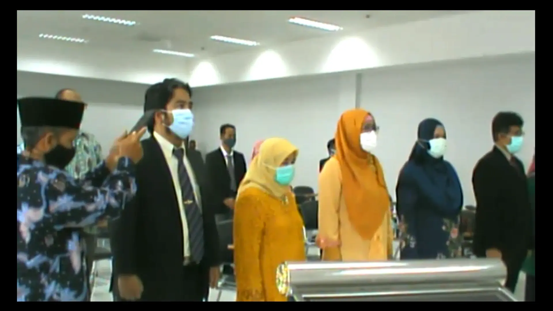 Quranic oath-taking for the new management of the Faculty of Agroindustrial Technology, Universitas Padjadjaran, in 2021.
